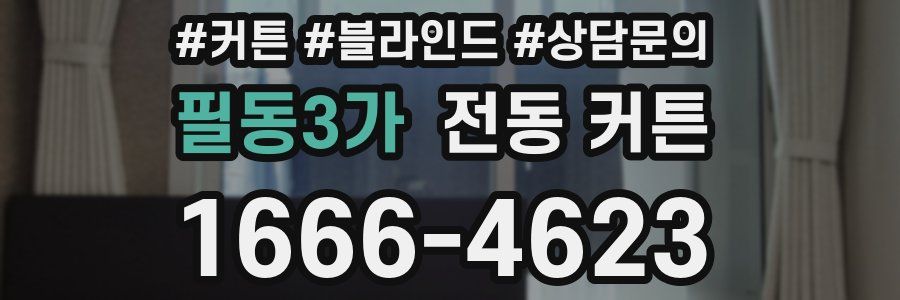 필동3가 전동 커튼