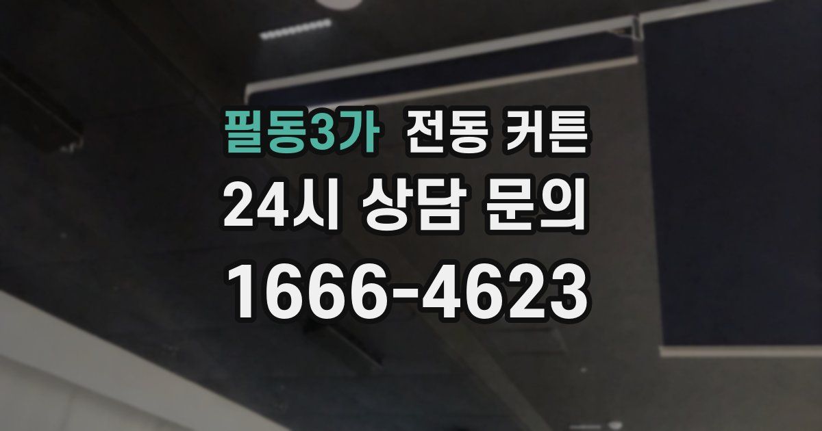 필동3가 전동 커튼
