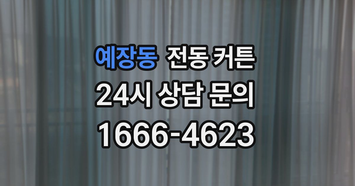 예장동 전동 커튼