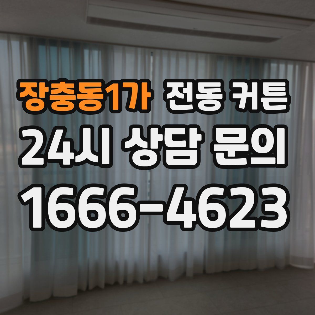 장충동1가 전동 커튼
