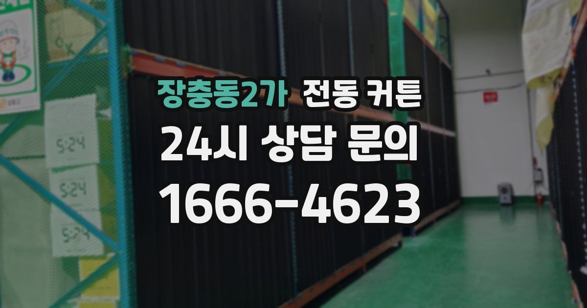 장충동2가 전동 커튼
