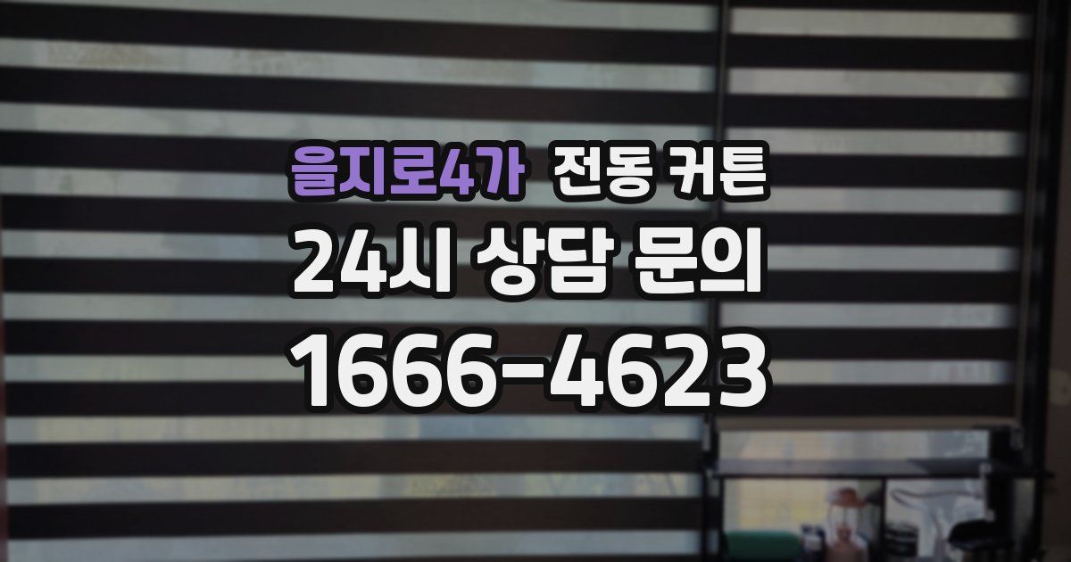을지로4가 전동 커튼
