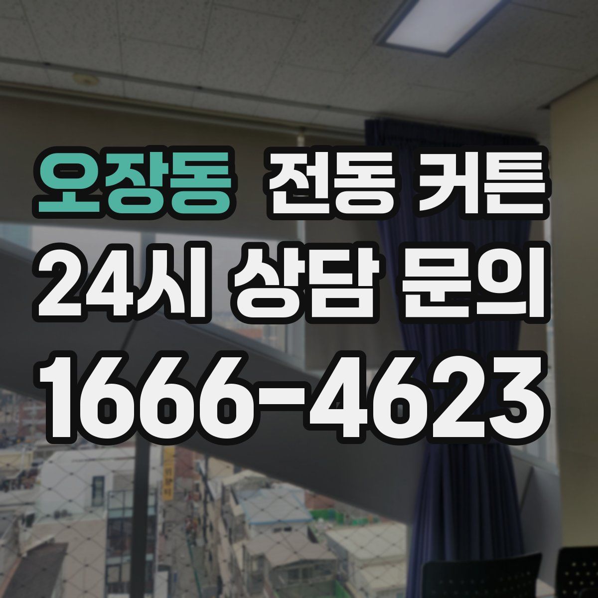 오장동 전동 커튼