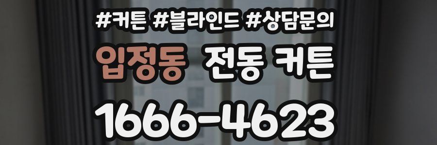 입정동 전동 커튼