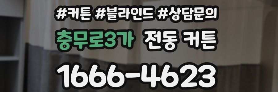 충무로3가 전동 커튼