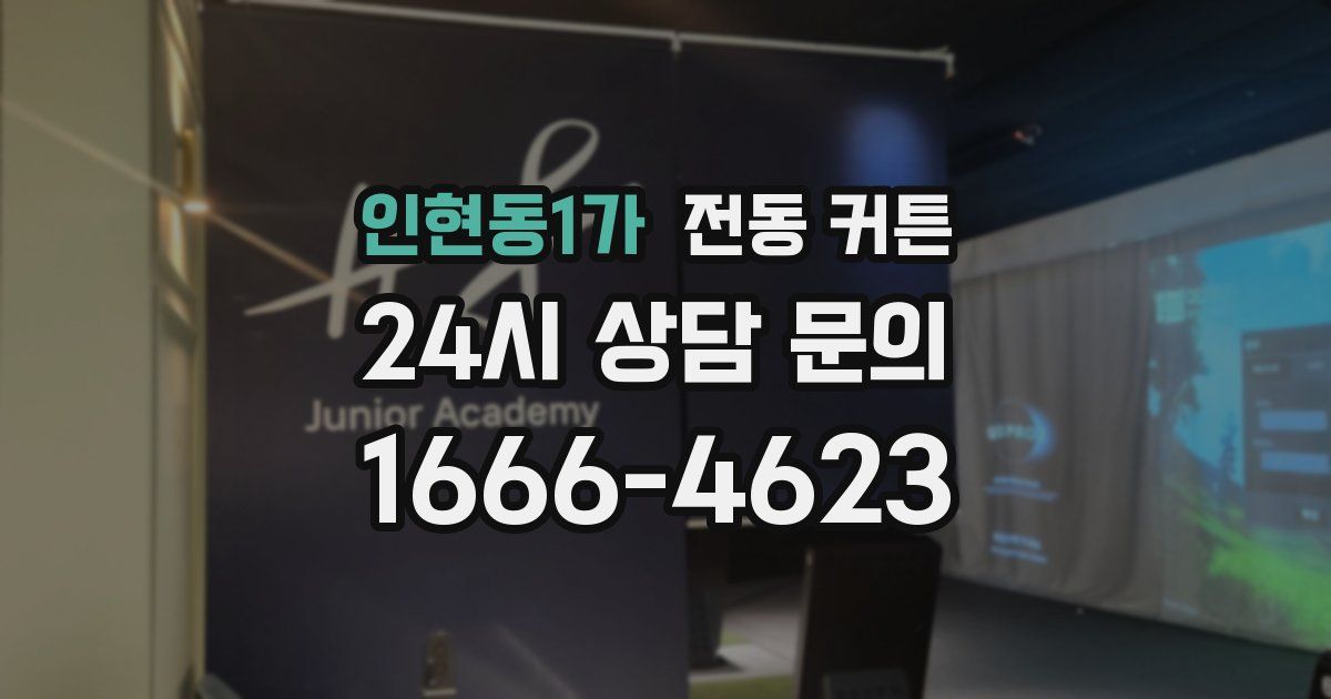 인현동1가 전동 커튼