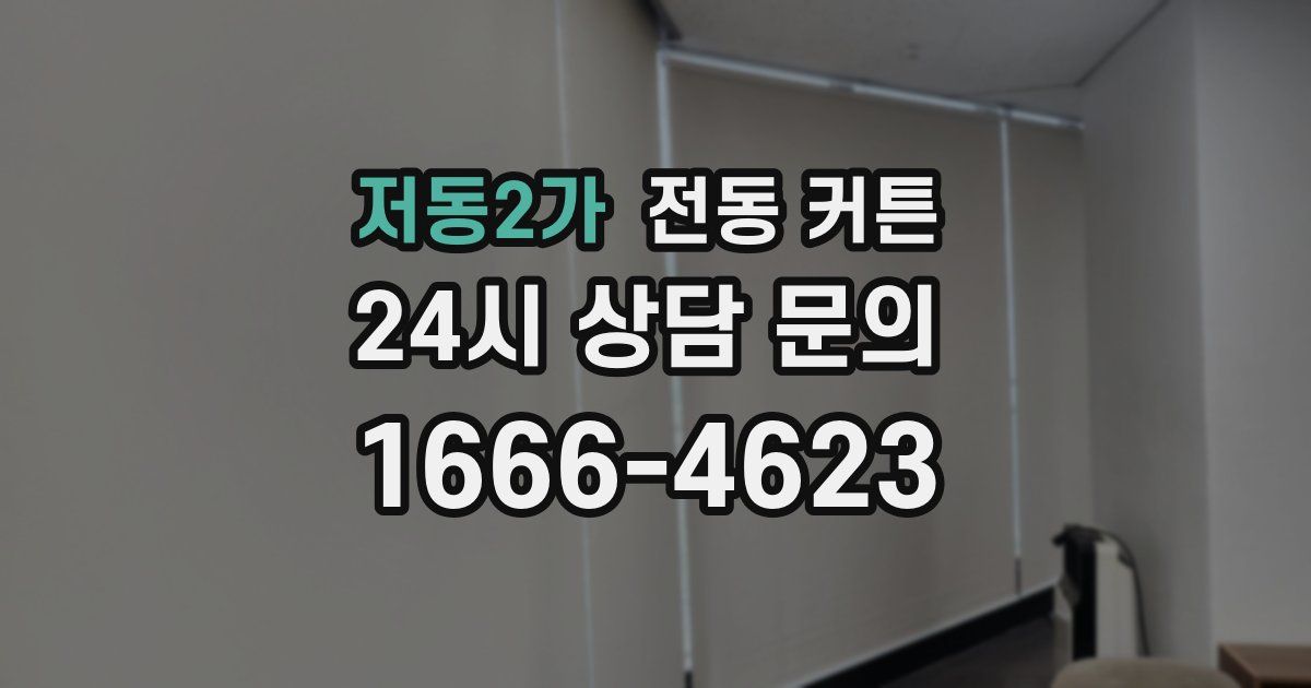 저동2가 전동 커튼