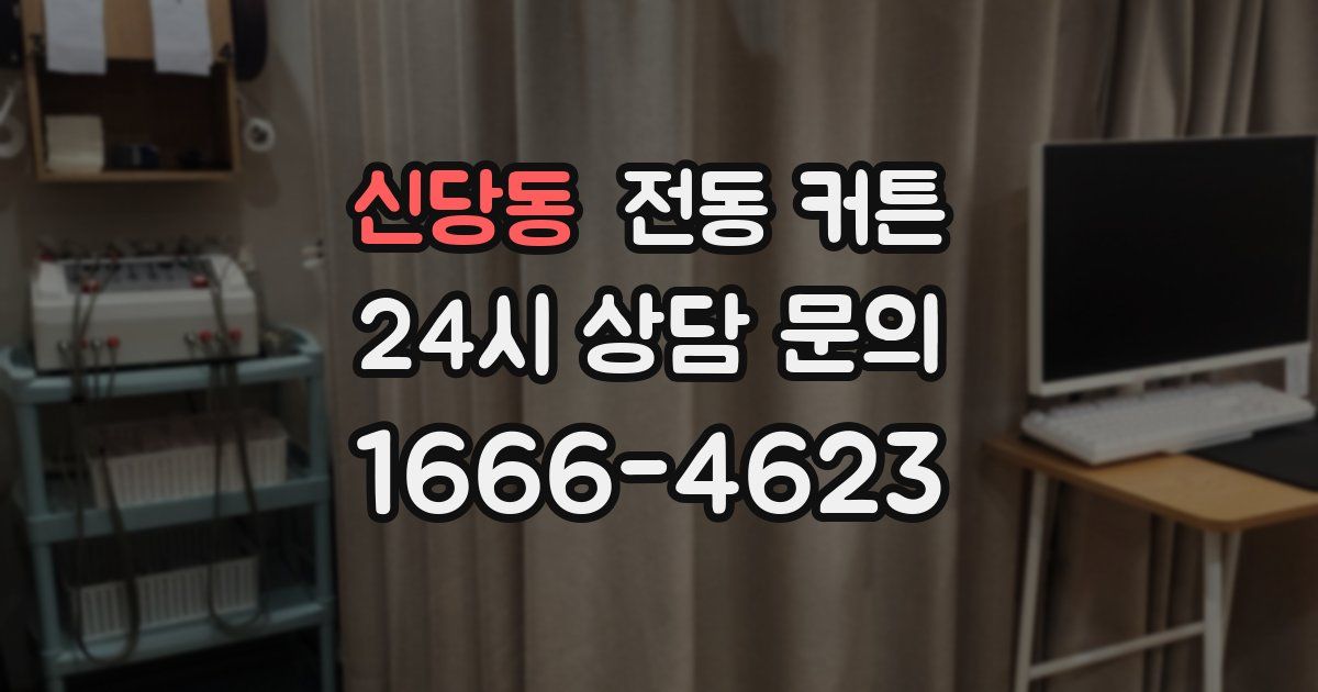 신당동 전동 커튼