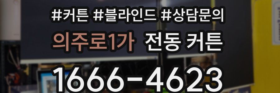 의주로1가 전동 커튼