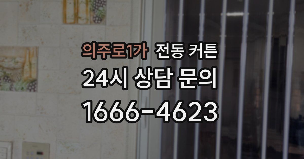 의주로1가 전동 커튼