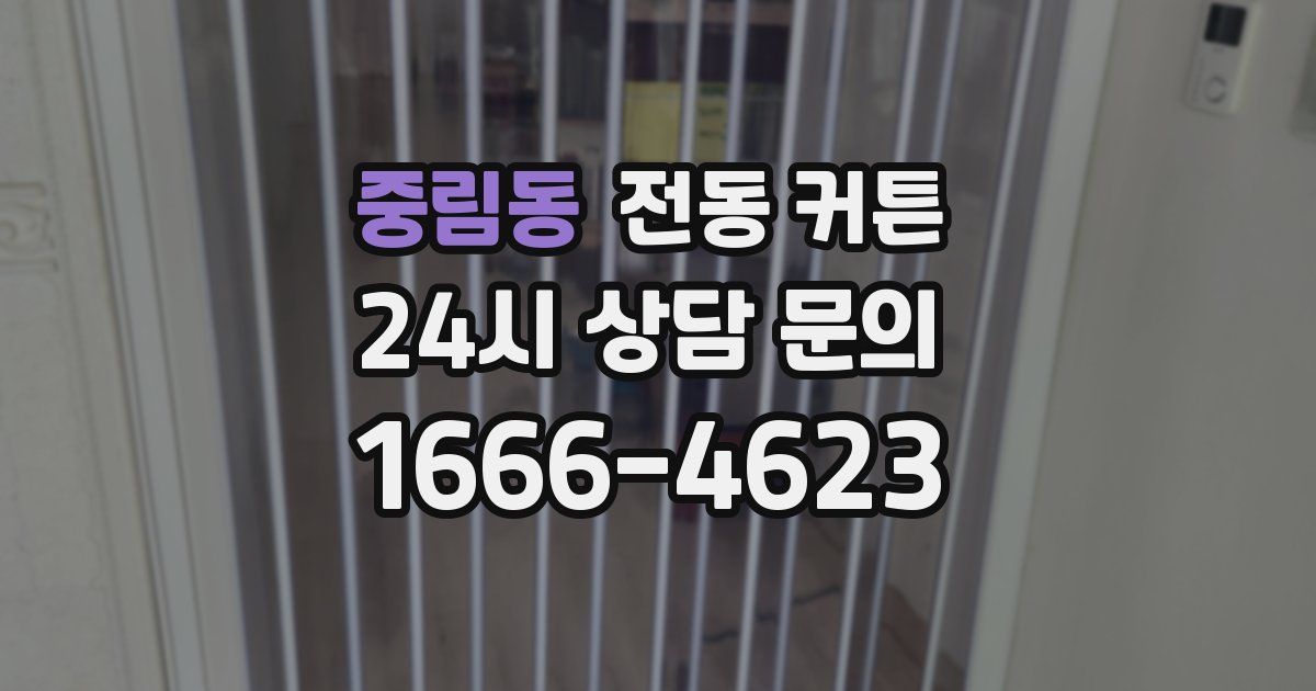 중림동 전동 커튼