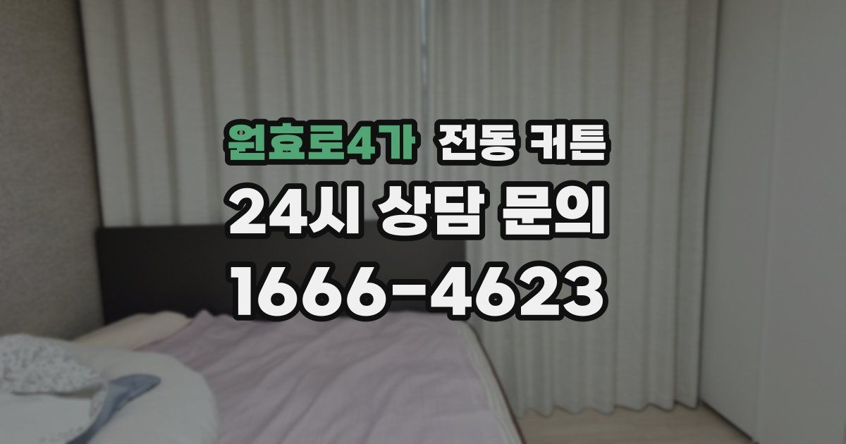 원효로4가 전동 커튼