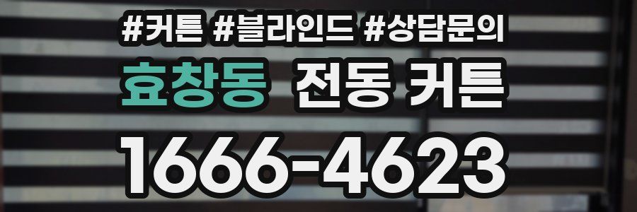 효창동 전동 커튼