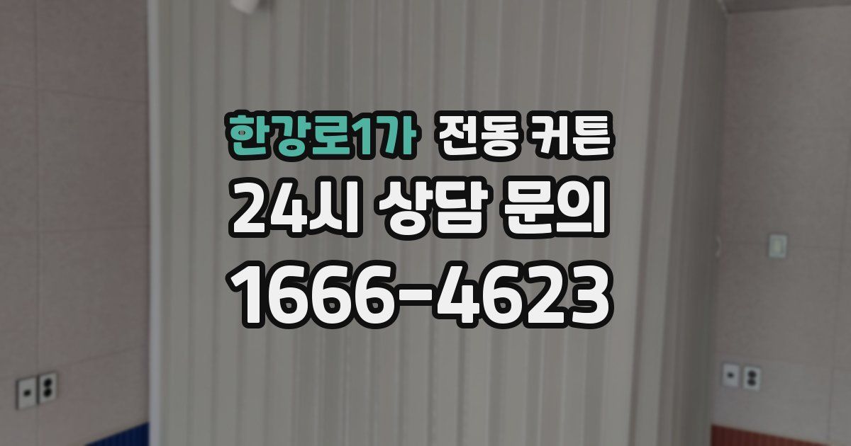 한강로1가 전동 커튼