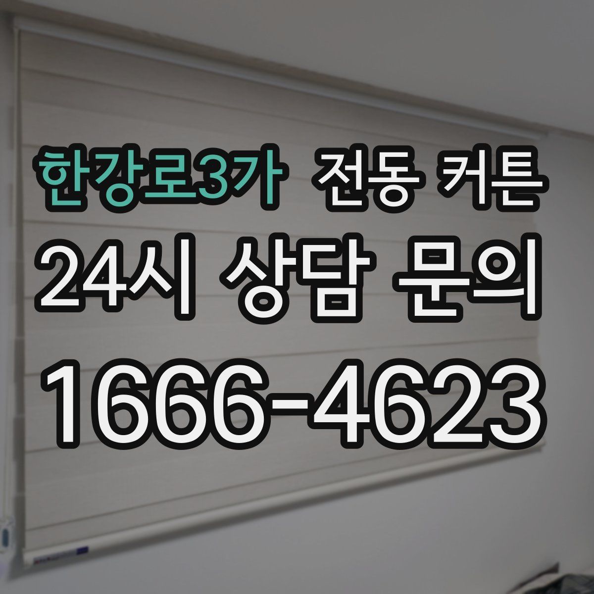 한강로3가 전동 커튼