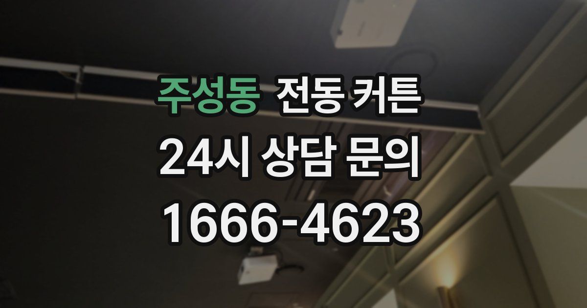 주성동 전동 커튼