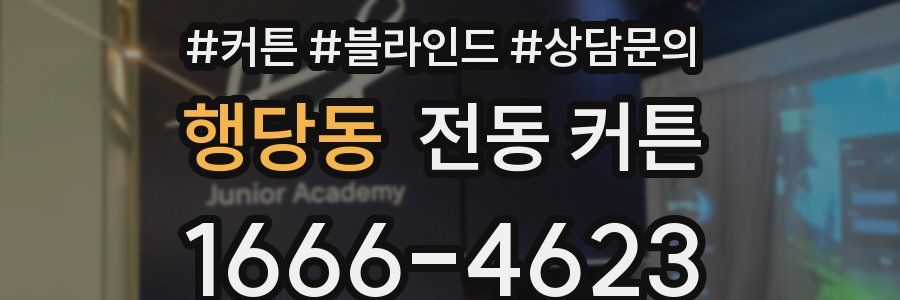 행당동 전동 커튼