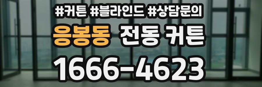 응봉동 전동 커튼