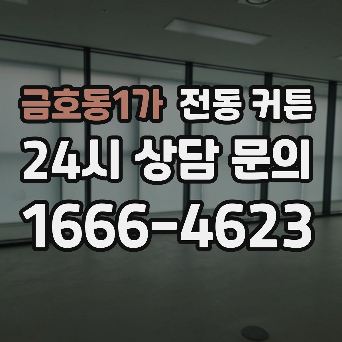 금호동1가 전동 커튼