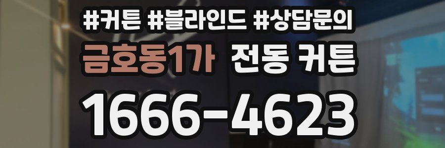 금호동1가 전동 커튼