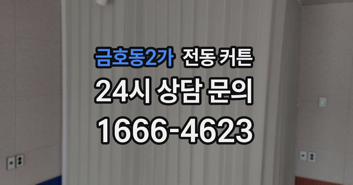 금호동2가 전동 커튼