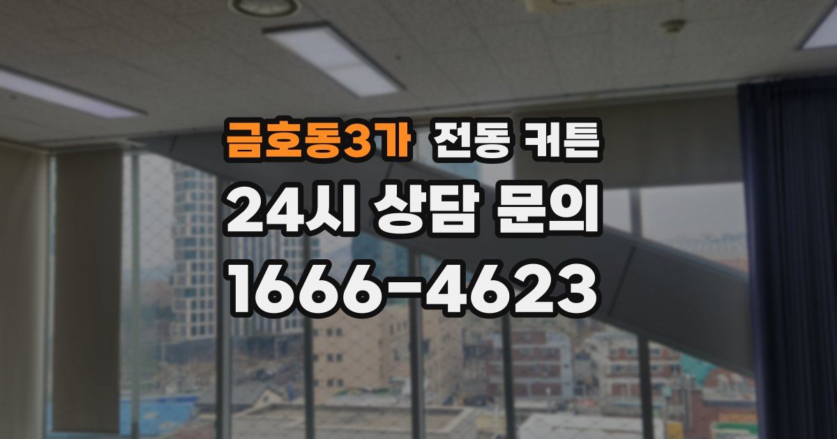 금호동3가 전동 커튼