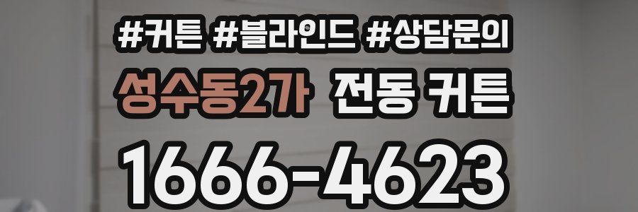 성수동2가 전동 커튼