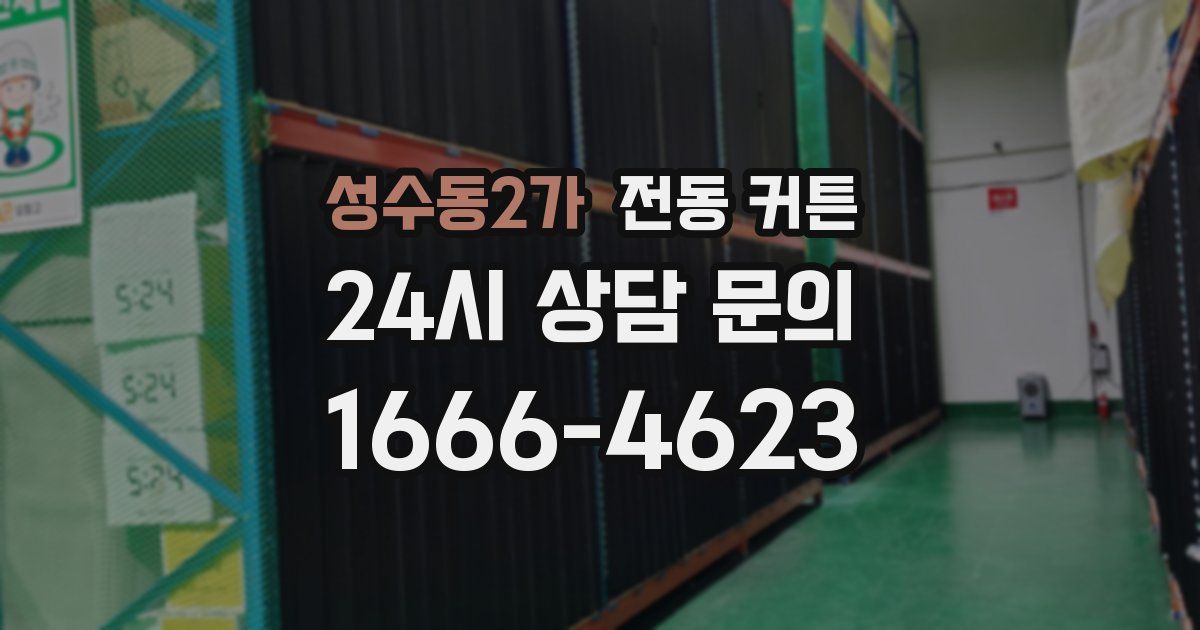 성수동2가 전동 커튼