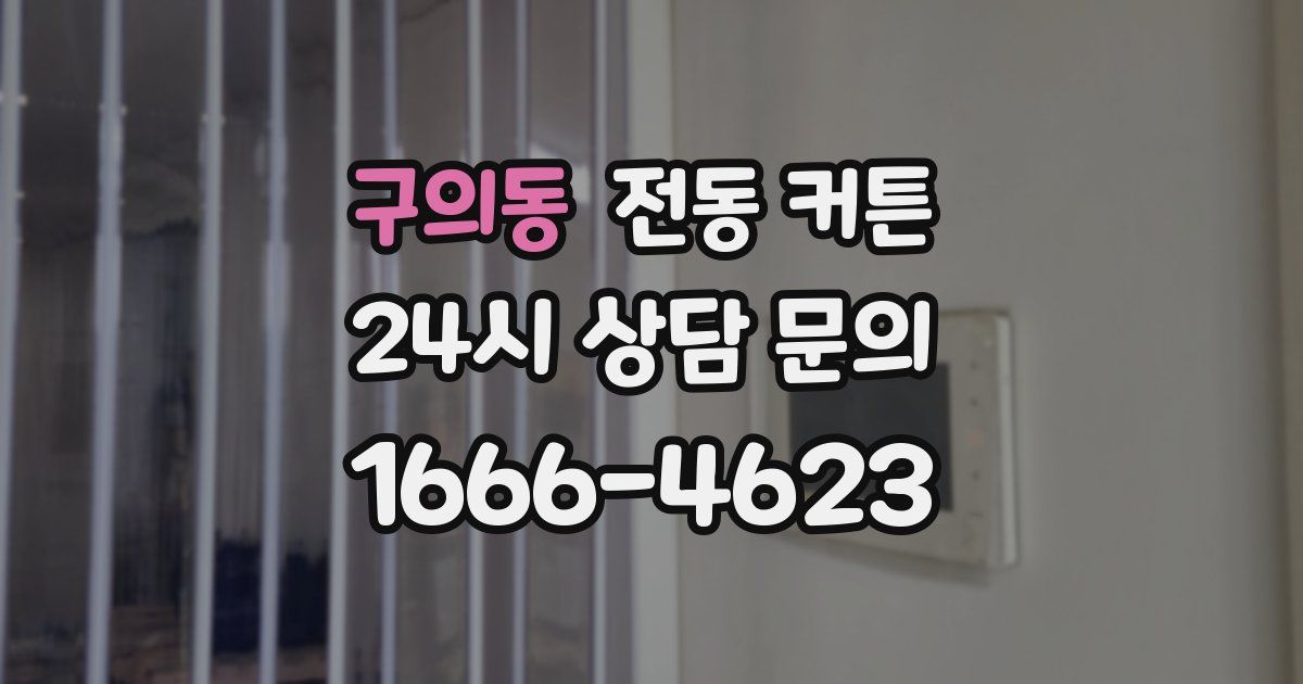 구의동 전동 커튼