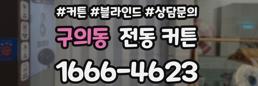 구의동 전동 커튼