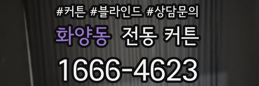 화양동 전동 커튼