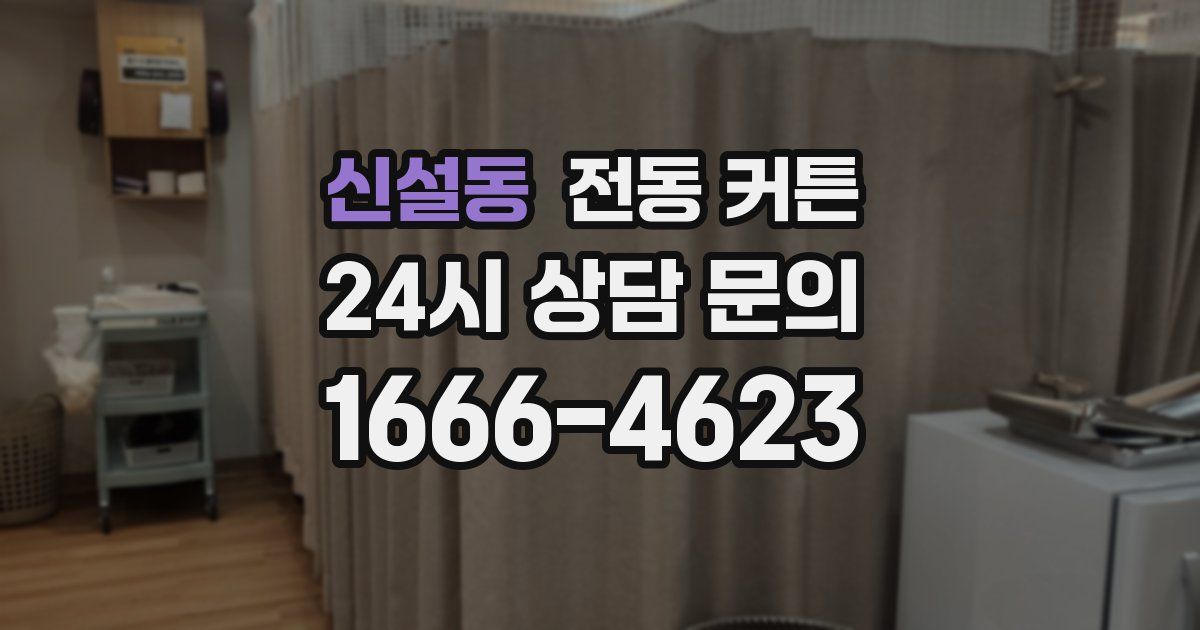 신설동 전동 커튼