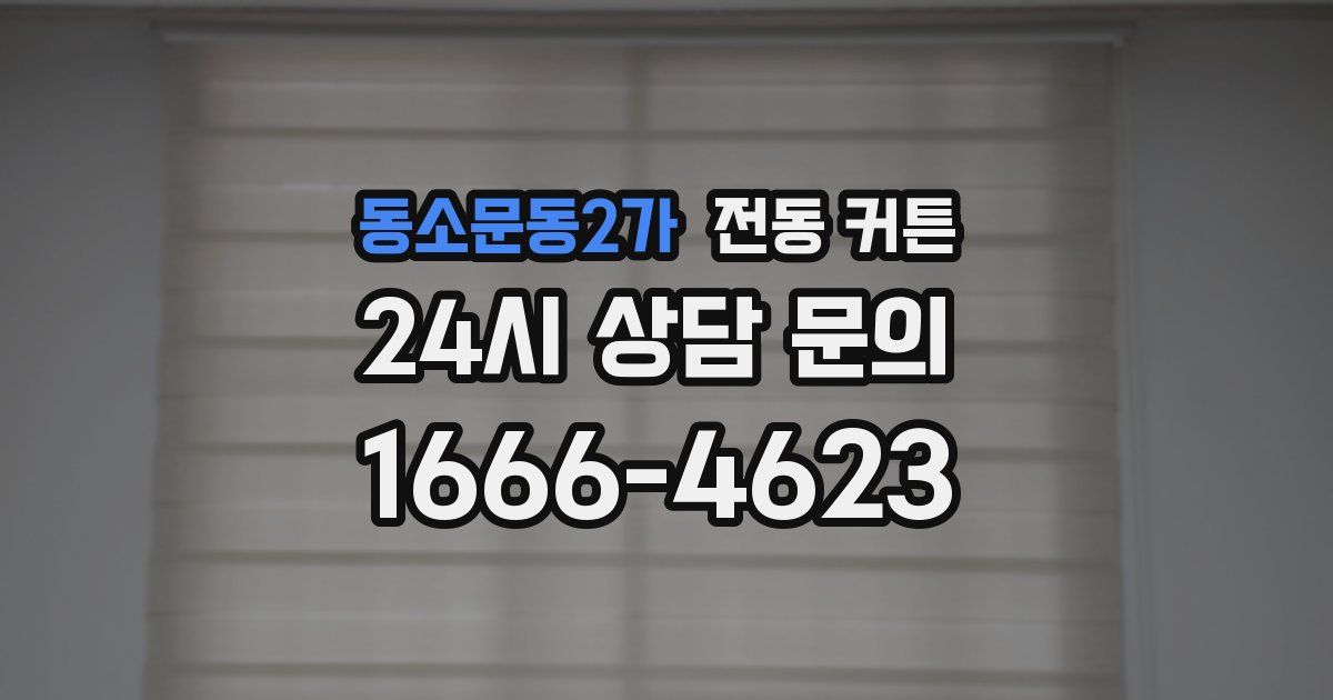 동소문동2가 전동 커튼