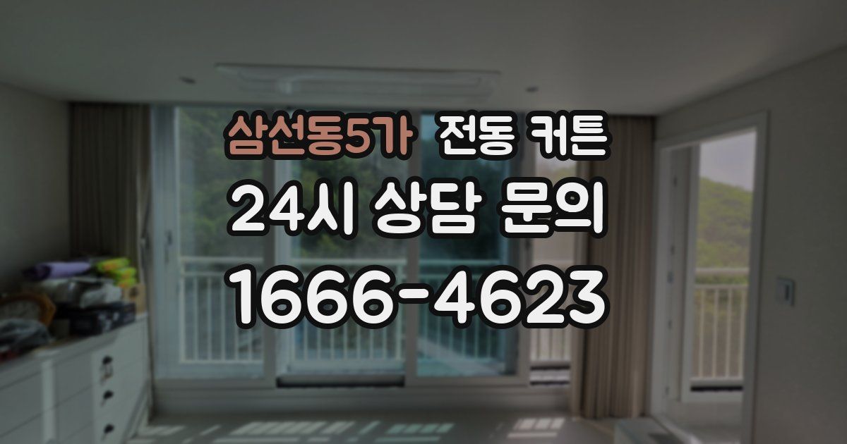 삼선동5가 전동 커튼