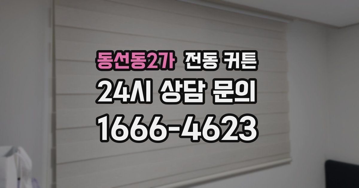 동선동2가 전동 커튼