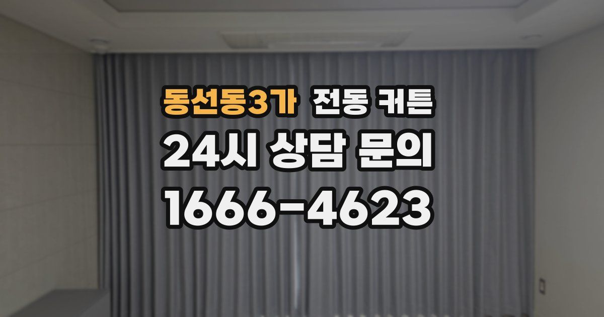 동선동3가 전동 커튼