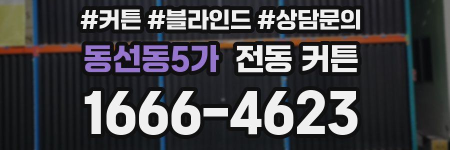 동선동5가 전동 커튼