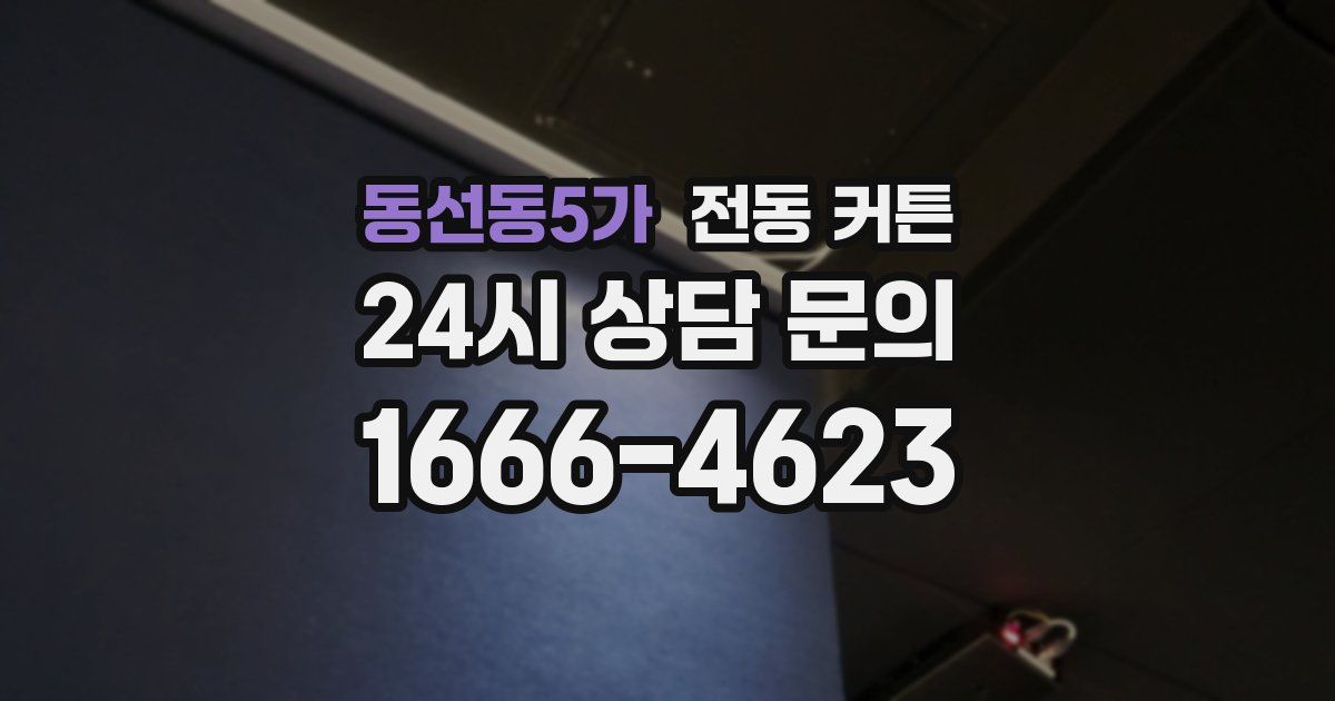 동선동5가 전동 커튼