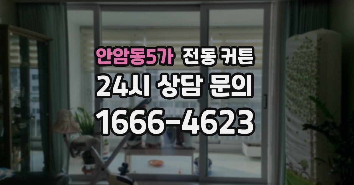 안암동5가 전동 커튼