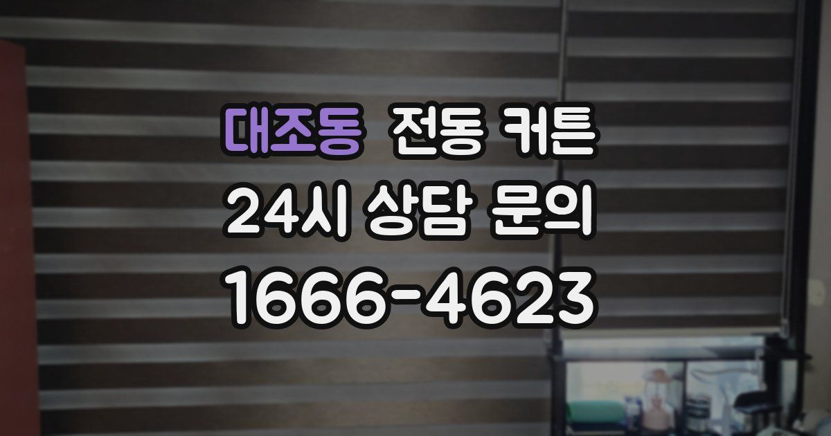 대조동 전동 커튼