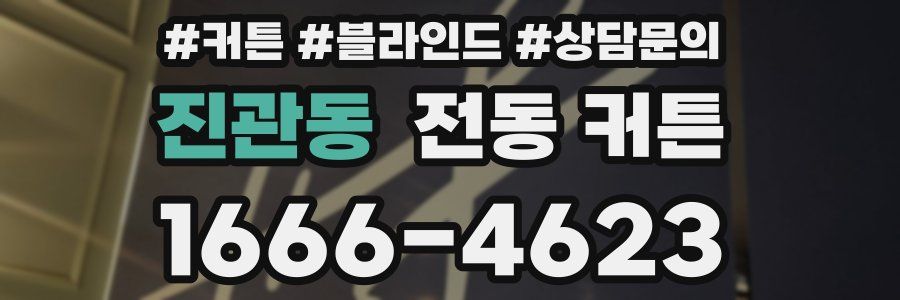 진관동 전동 커튼