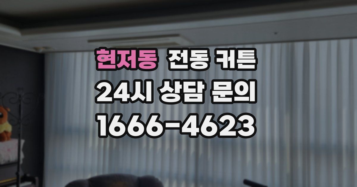 현저동 전동 커튼