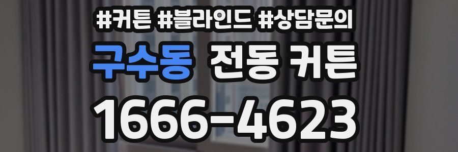 구수동 전동 커튼