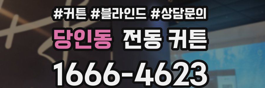 당인동 전동 커튼
