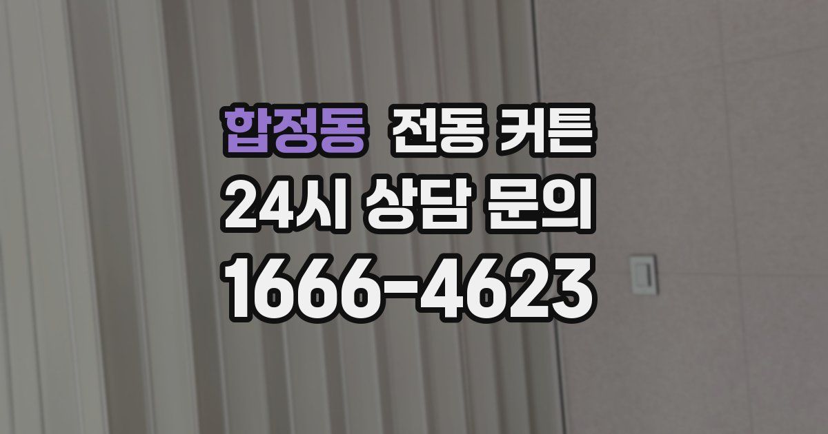 합정동 전동 커튼