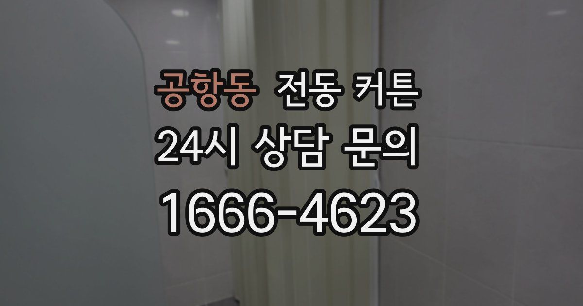 공항동 전동 커튼