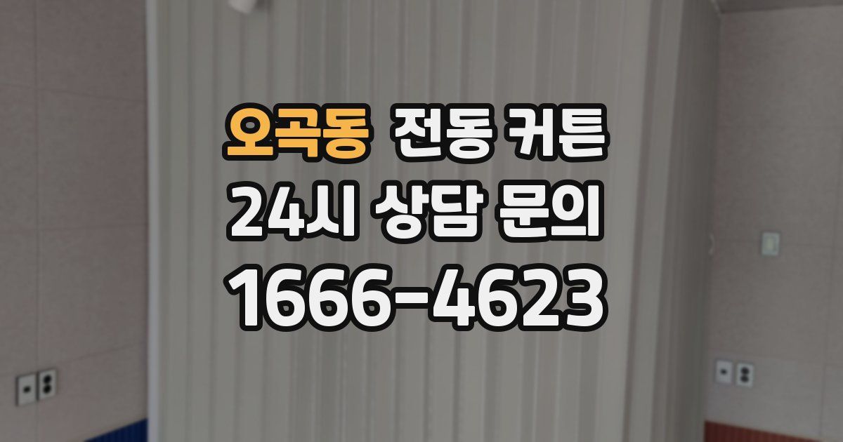 오곡동 전동 커튼