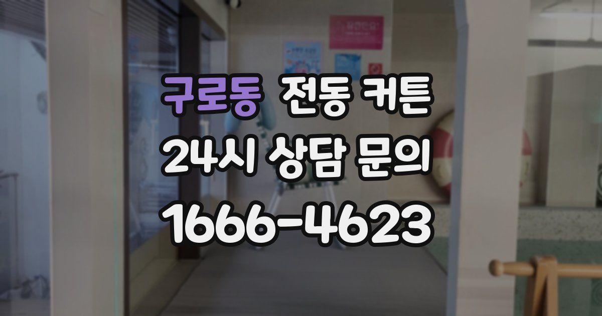 구로동 전동 커튼