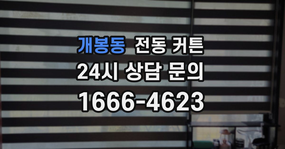 개봉동 전동 커튼