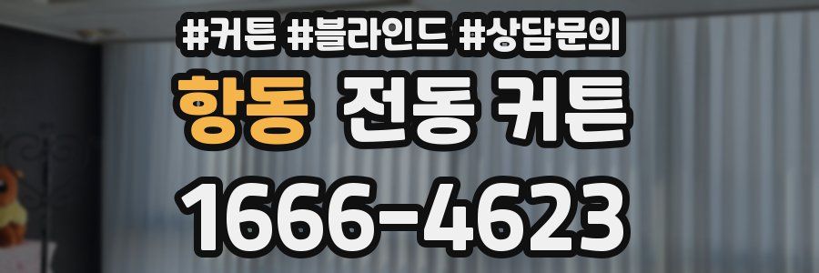 항동 전동 커튼